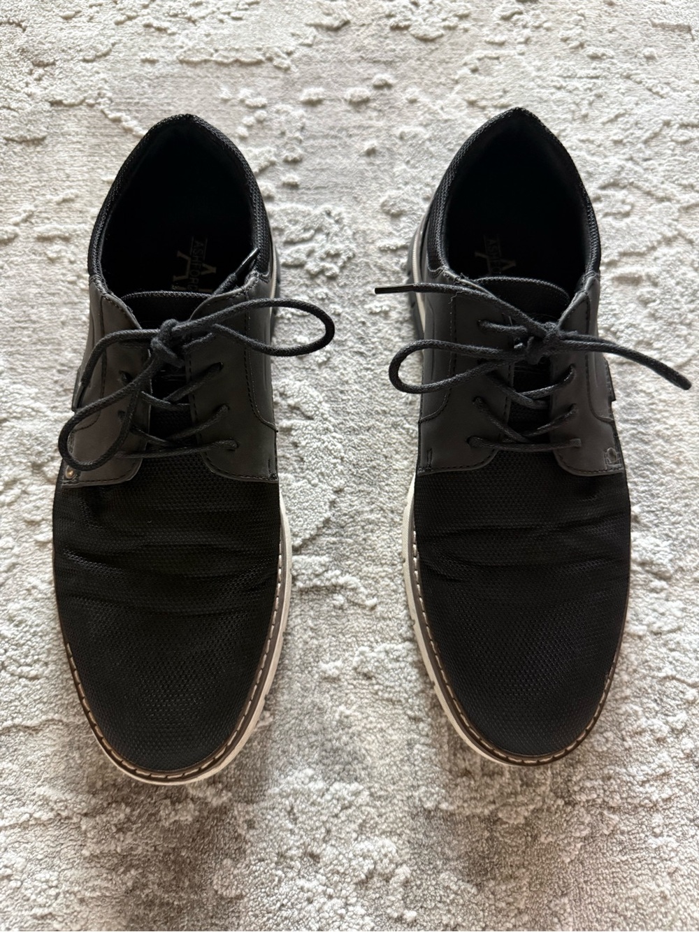 Ashford Hayes Men's Black Casual Lace-Up Shoes size 9M